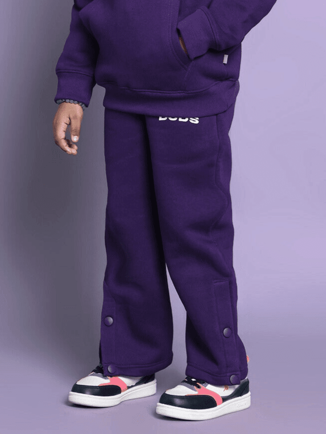 SOOTY FLEECE PANT FOR BOYS GIRLS PURPLE - KIDS JOGGER