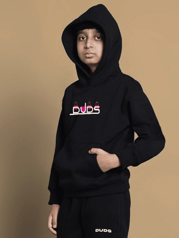 SQUID OVERSIZED HOODIE BOYS & GIRLS BLACK - KIDS HOODIE