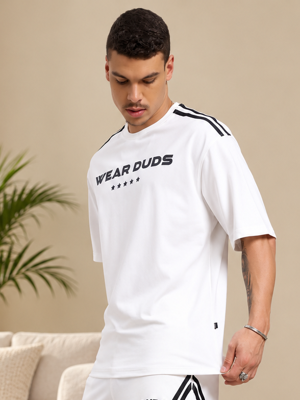 STAR JUMPER OVER-SIZED T-SHIRT OFF WHITE - Wearduds, view 2