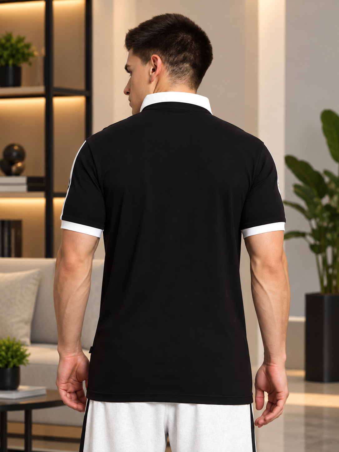 STAUNCH POLO REGULAR FIT T-SHIRT BLACK