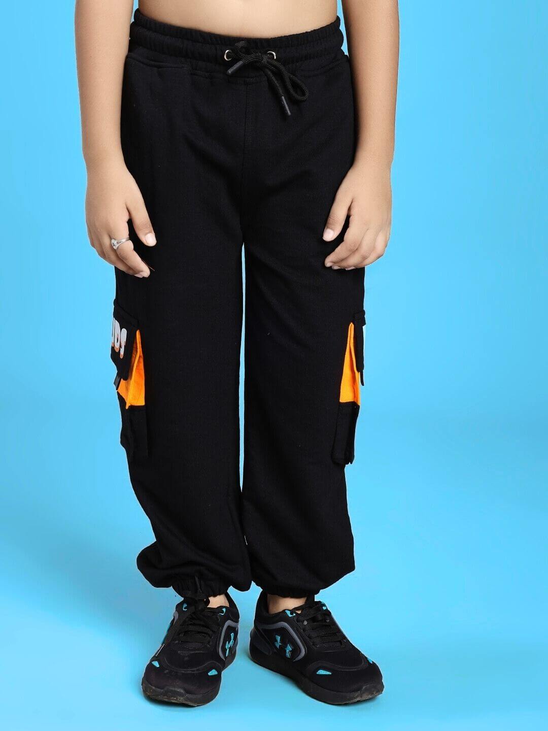 TIGON KIDS JOGGER FOR BOYS AND GIRLS RED BLACK, comfortable and stylish joggers for active kids.