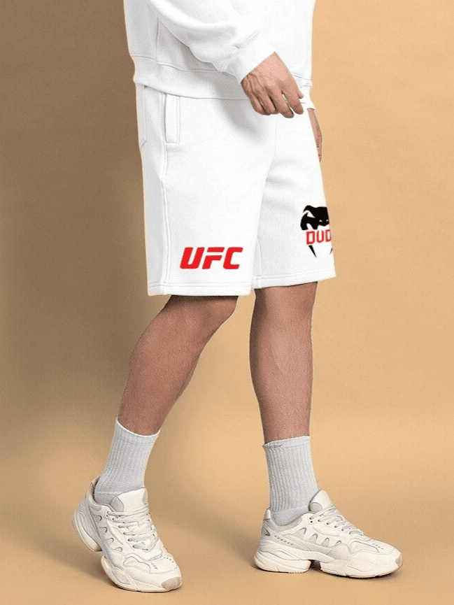 WEARDUDS VENUM FLEECE SHORTS WHITE - SHORTS
