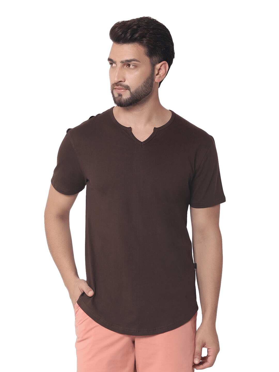 VIKING REGULAR FIT T - SHIRT BROWN - T-shirt