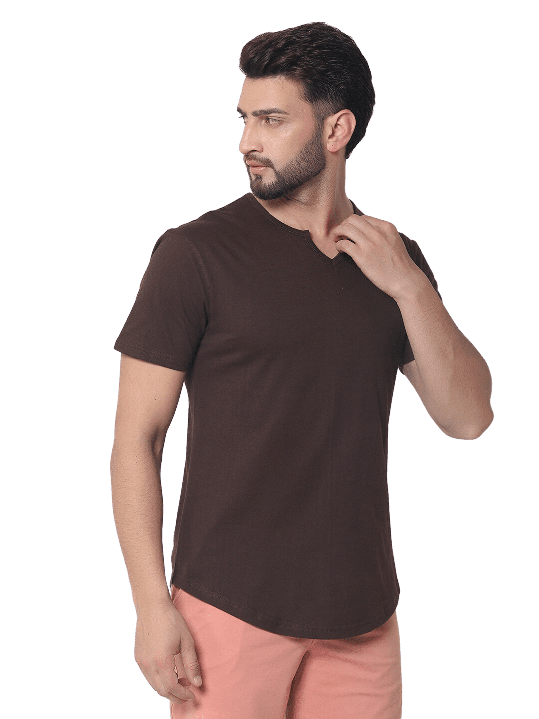 VIKING REGULAR FIT T - SHIRT BROWN - T-shirt