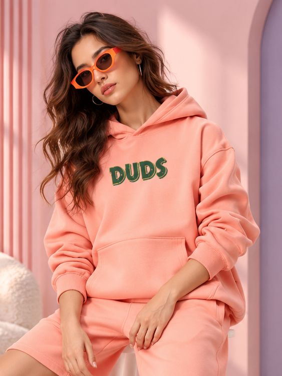WOMEN JUDY NICK ZOOTOPIA FLEECE HOODIE PEACH