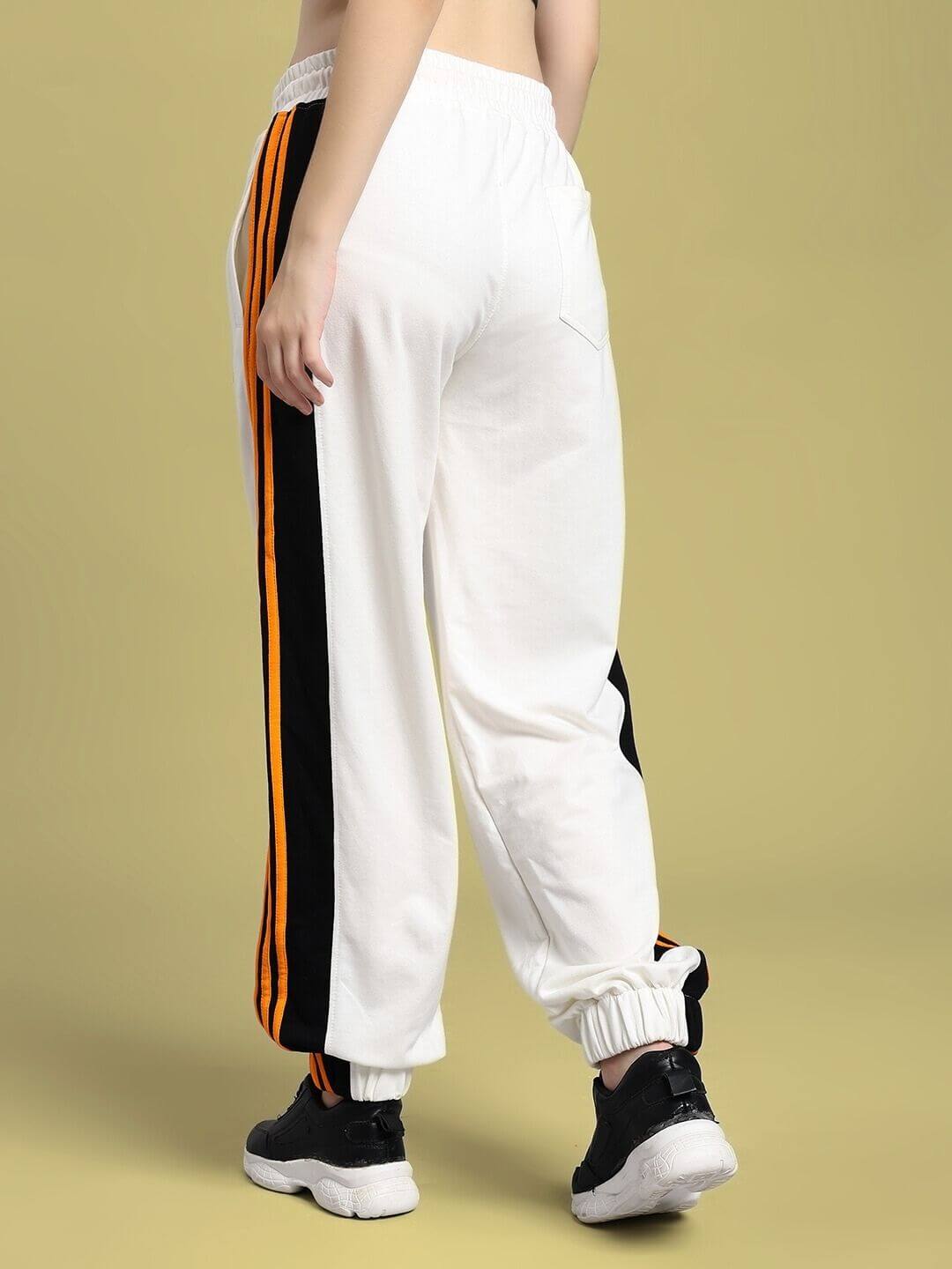 WOMEN COMFORT FLEX STRIPE JOGGER OFF - WHITE - JOGGER