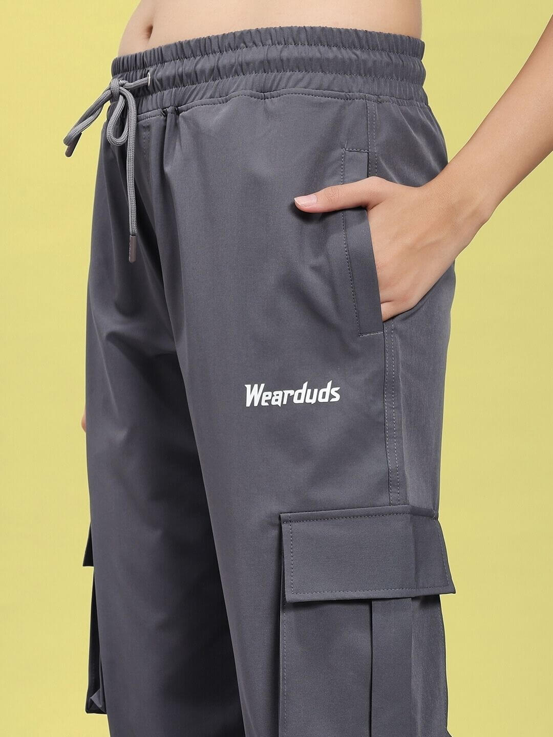 WOMEN JACK RELAXED FIT MULTI POCKET CARGO DARK GREY - CARGO