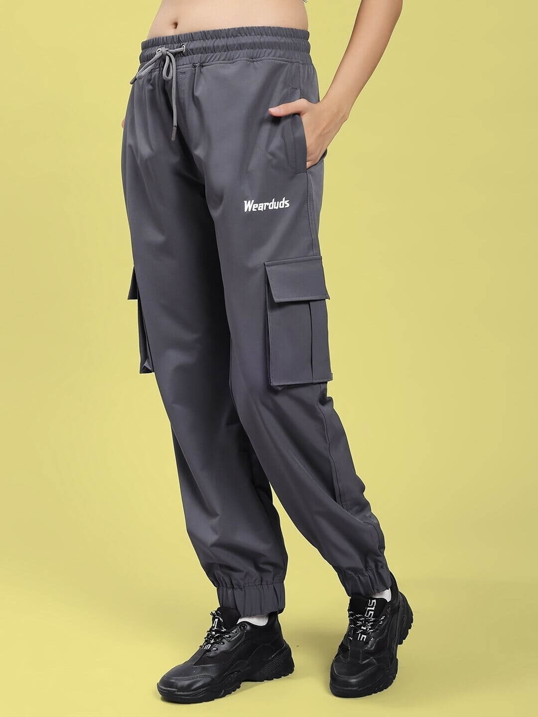 WOMEN JACK RELAXED FIT MULTI POCKET CARGO DARK GREY - CARGO