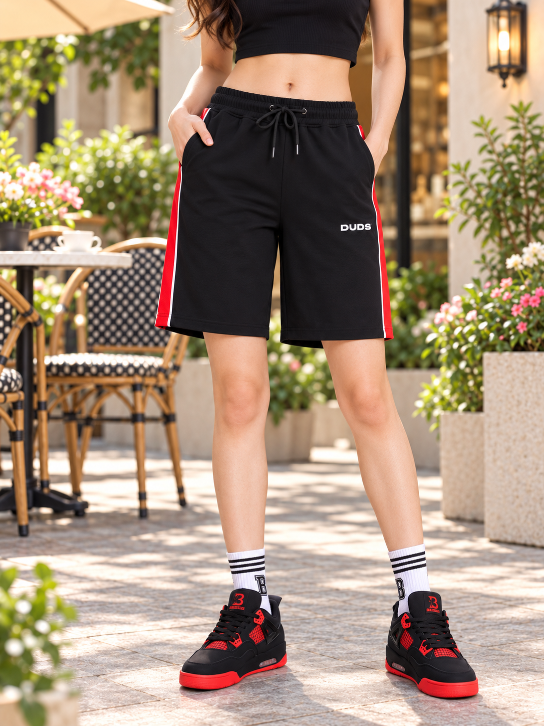 WOMEN'S DRIFT REGULAR FIT SHORTS BLACK - Wearduds, view 1