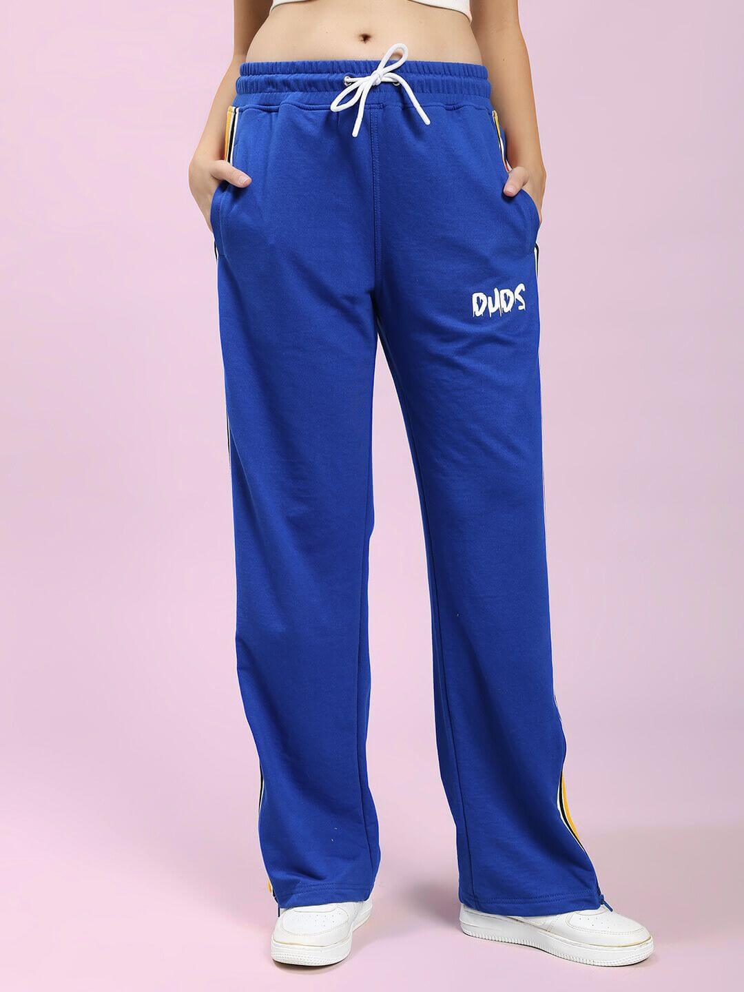 WOMEN MODERN EDGE MULTI - STRIPE JOGGER ROYAL BLUE - JOGGER