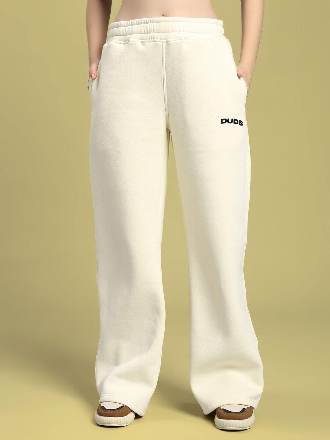 WOMEN'S OCEAN BUDDIES JOGGER OFF-WHITE, casual style with sea life graphic, cozy lightweight joggers for women.