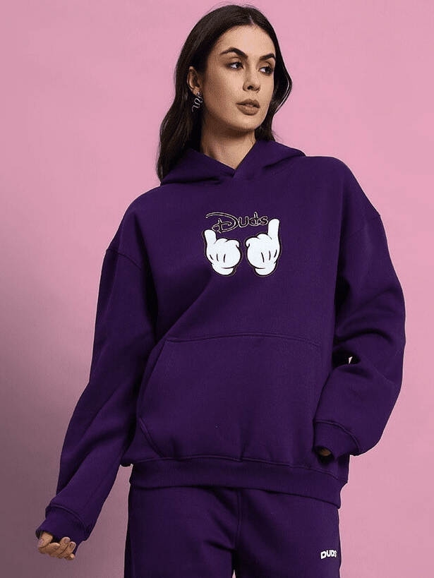 WOMEN SUPREME FLEECE HOODIE PURPLE - WOMEN'S HOODIE