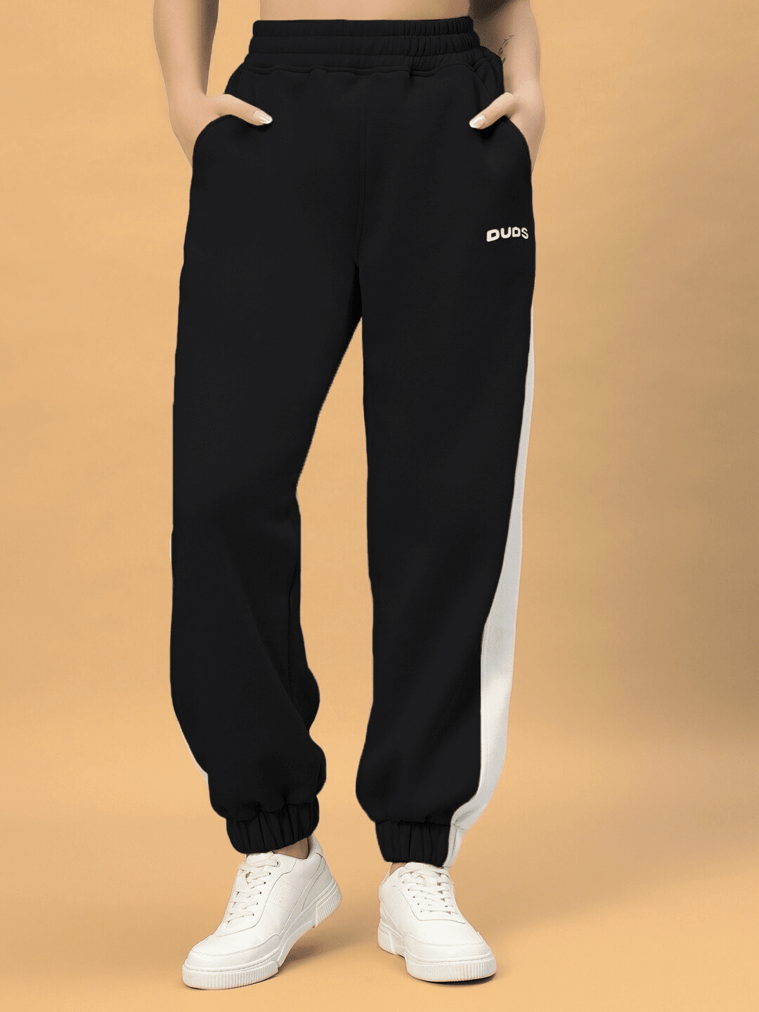 WOMEN RIZZLER FLEECE COLORBLOCK CO - ORD BLACK - W TOP - BOTTOM CO - ORD SET