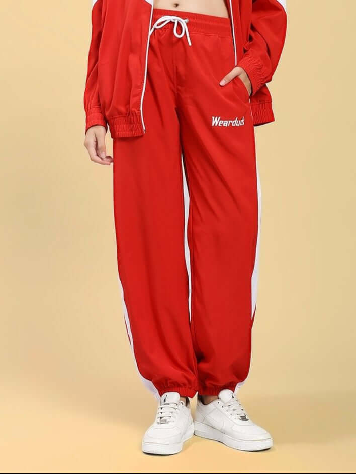 WOMEN ROYAL COMFORT RELAXED FIT JOGGER RED - JOGGER