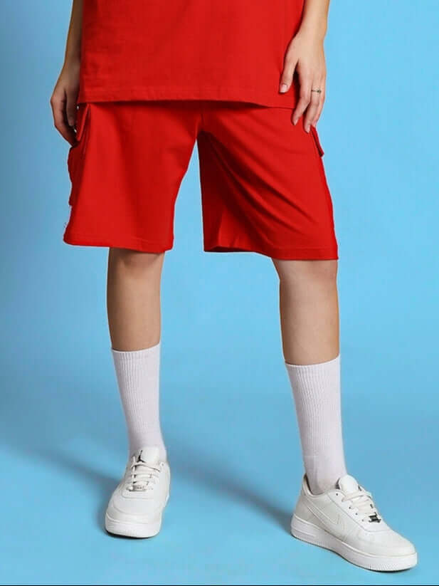 Women's Scotia Regular Fit Red Shorts for Personalized Comfort