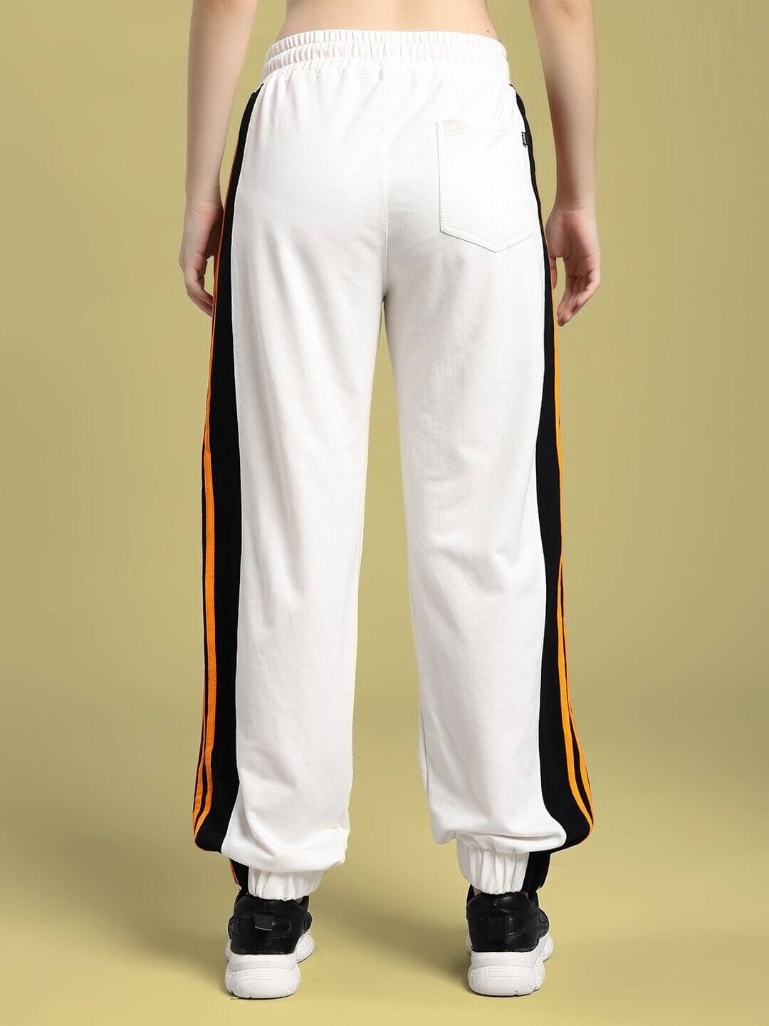 WOMEN COMFORT FLEX STRIPE JOGGER OFF - WHITE - JOGGER