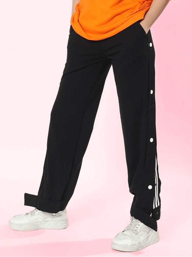WOMEN HIP HOP COTTON TERRY JOGGERS BLACK - JOGGER
