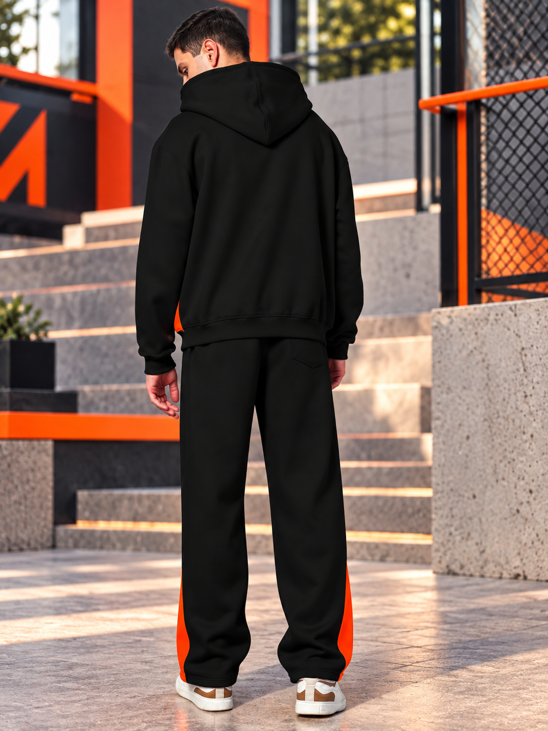 WORLDWIDE FLEECE CO-ORD SET BLACK - Wearduds, view 3