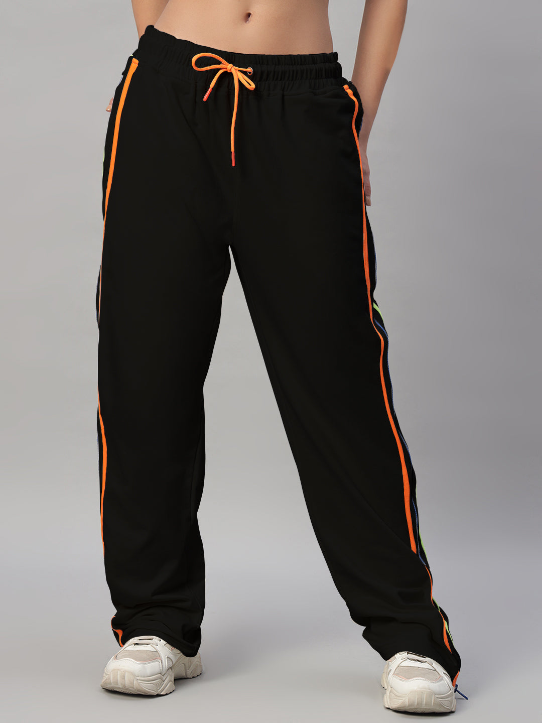 WOMEN'S IMPERIAL SIDE ZIPPER JOGGERS (BLACK)