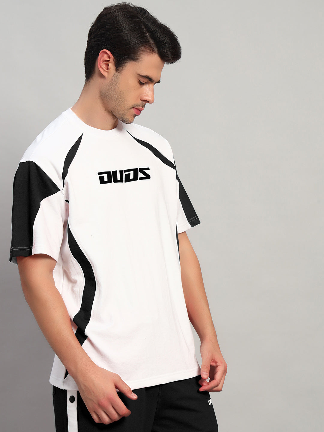 Candor Over-Sized T-Shirt (White Black)