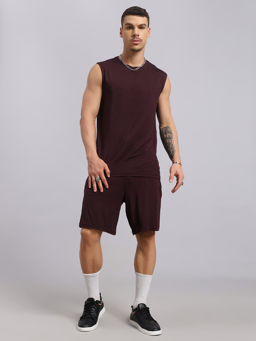 STRENGTH FREAK CO-ORD SET (WINE)