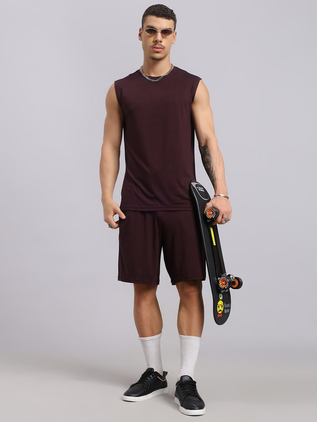 STRENGTH FREAK CO-ORD SET (WINE)
