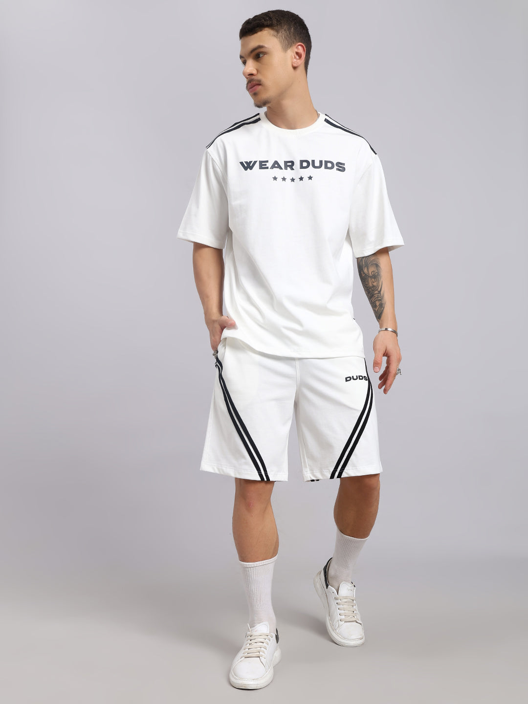 STAR JUMPER SUMMER CO-ORD SET (WHITE)