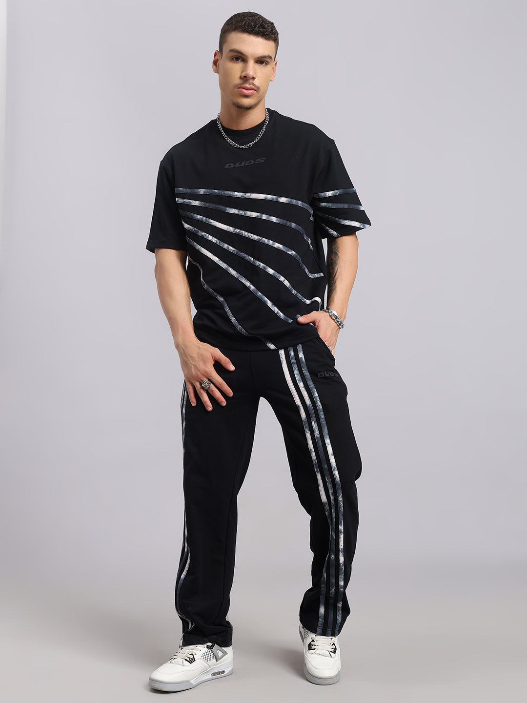 FLICKER OVERSIZED CO-ORD SET (BLACK)
