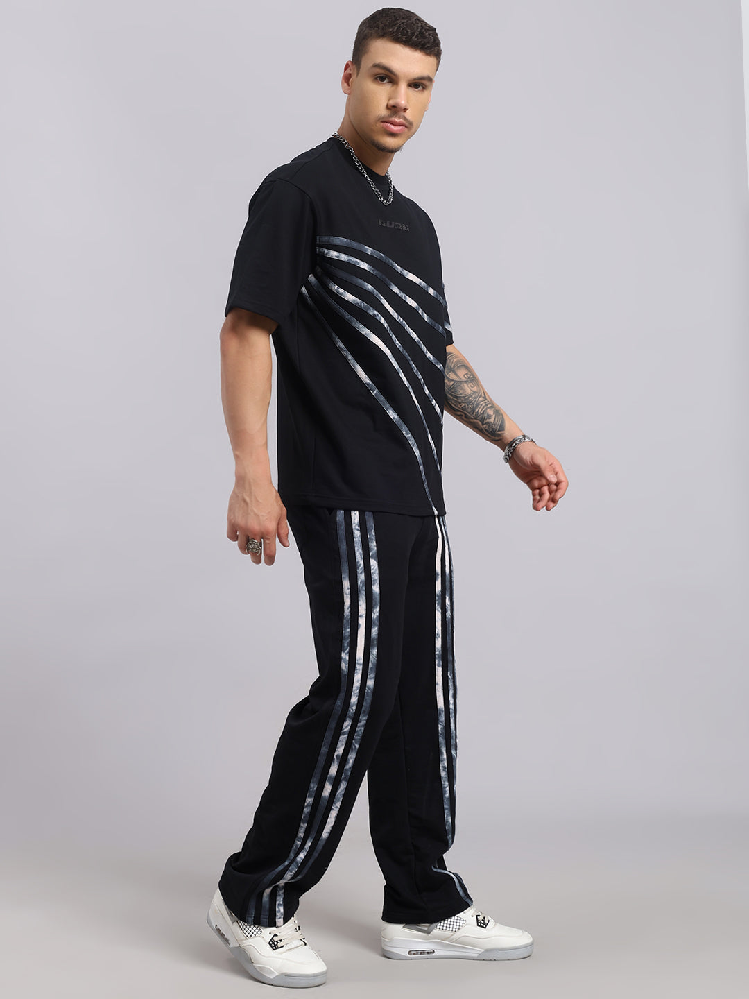 FLICKER OVERSIZED CO-ORD SET (BLACK)