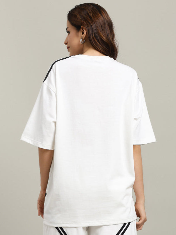 WOMEN'S STAR JUMPER OVER-SIZED T-SHIRT (OFF WHITE)