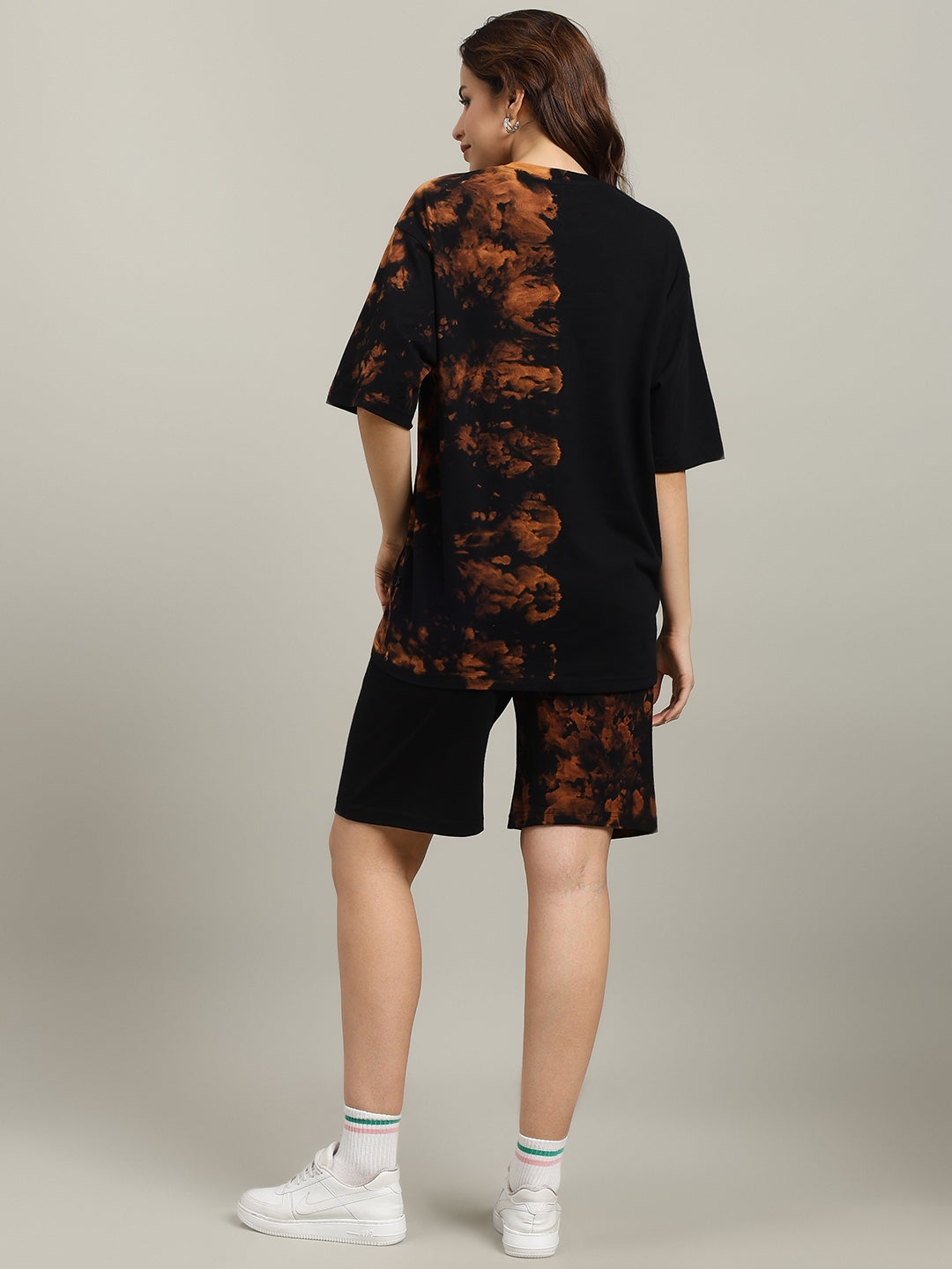 WOMEN'S TRICKSTER TIE-DYE CO-ORD SET (BLACK)