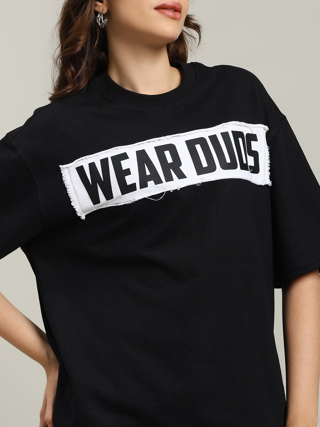 WOMEN'S HARLEY DESIGNER OVER-SIZED T-SHIRT (BLACK)