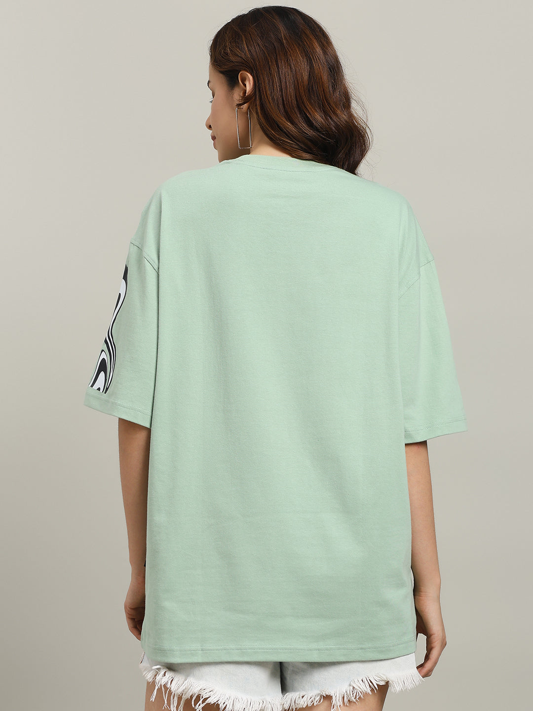 WOMEN'S CHIMERA OVER-SIZED T-SHIRT (NYANZA GREEN)
