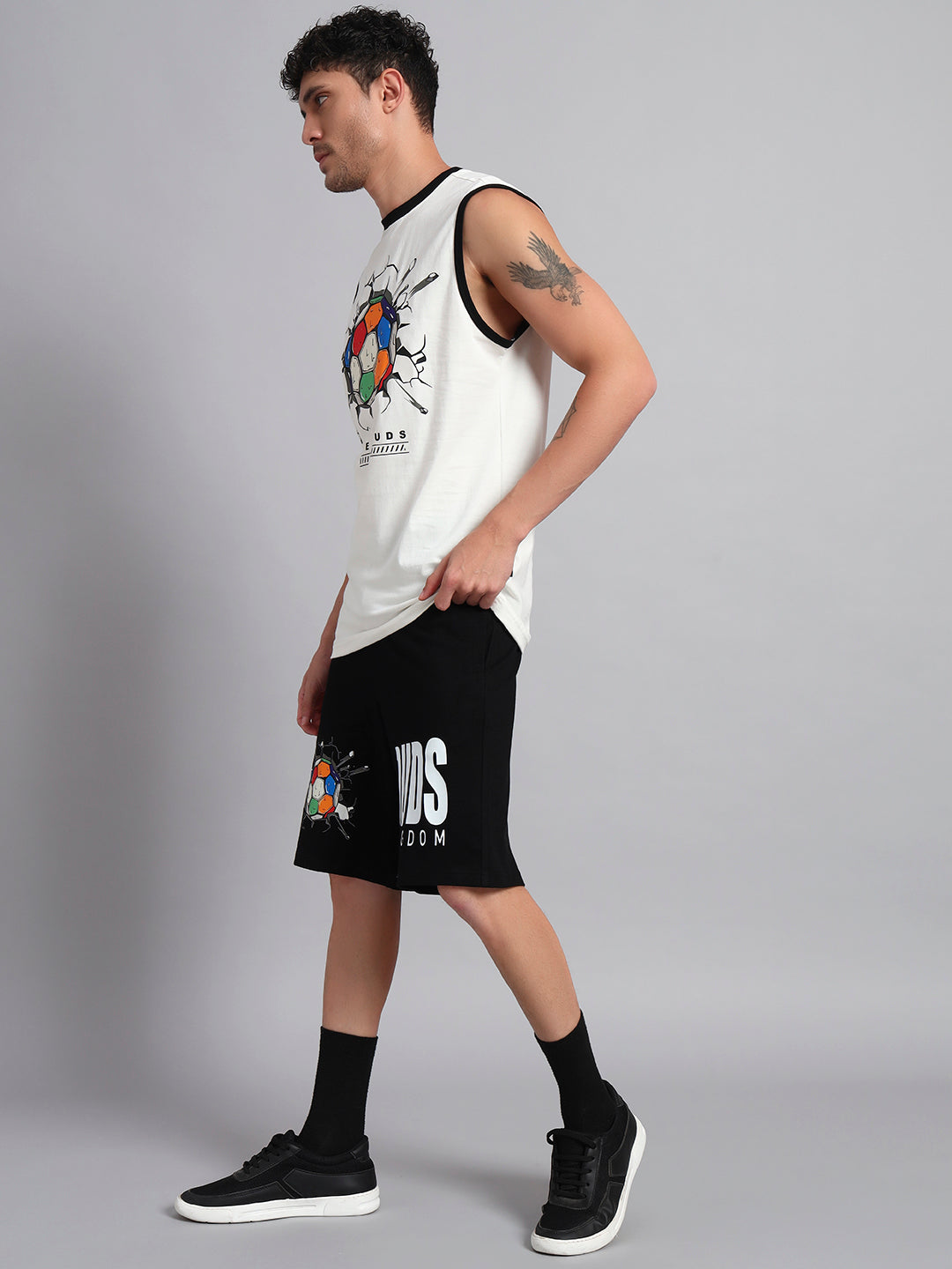 LAZIO CO-ORD SET (OFF-WHITE BLACK)
