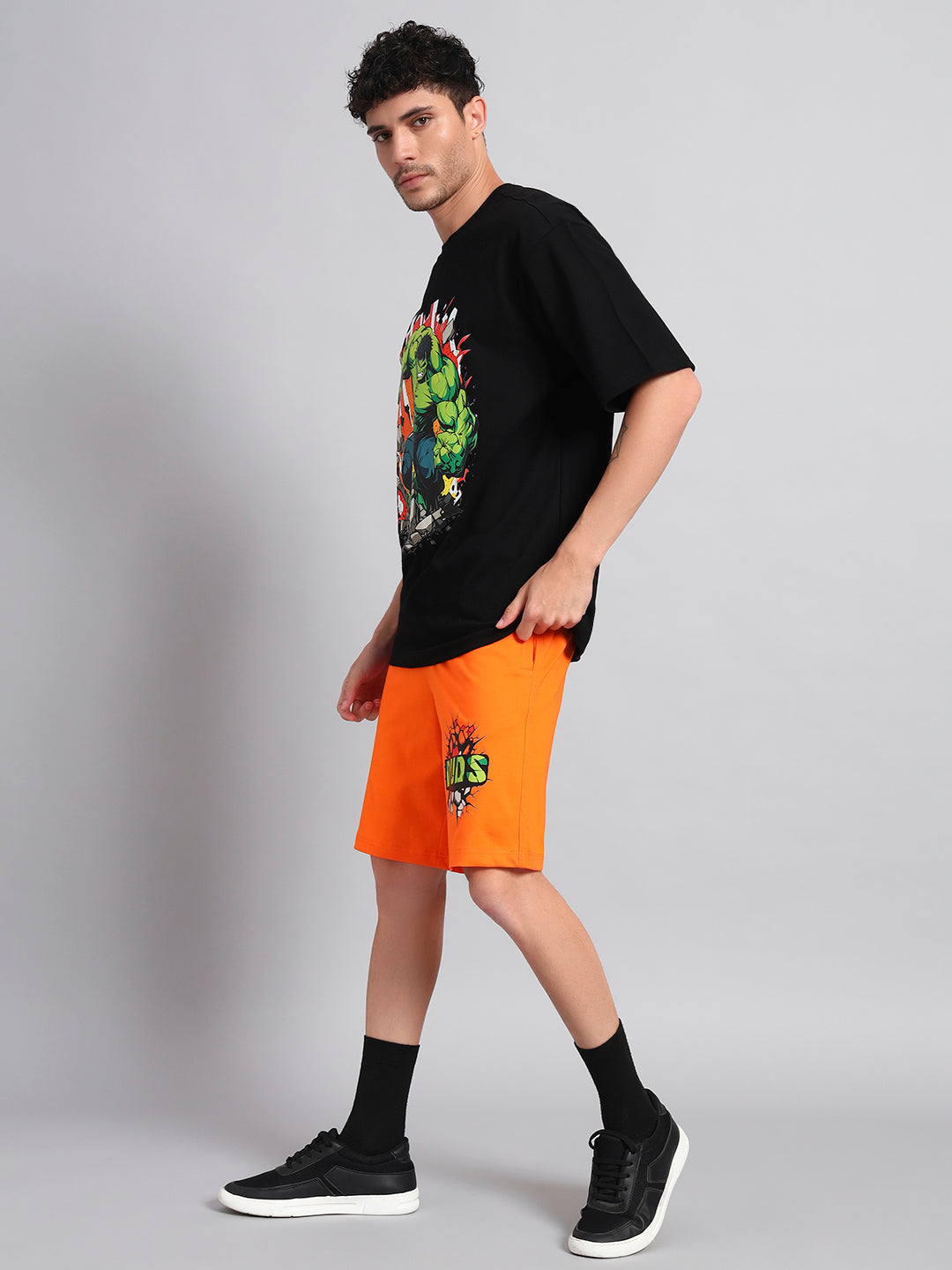 HULK CO-ORD SET (BLACK-ORANGE)