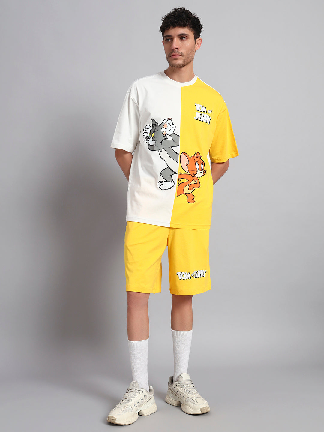 TOM & JERRY CO-ORD SET (YELLOW-WHITE)