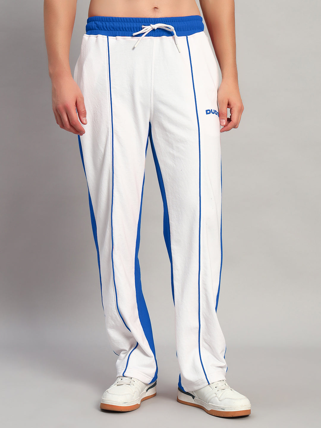 LAGOON RELAXED FIT JOGGERS (WHITE BLUE)