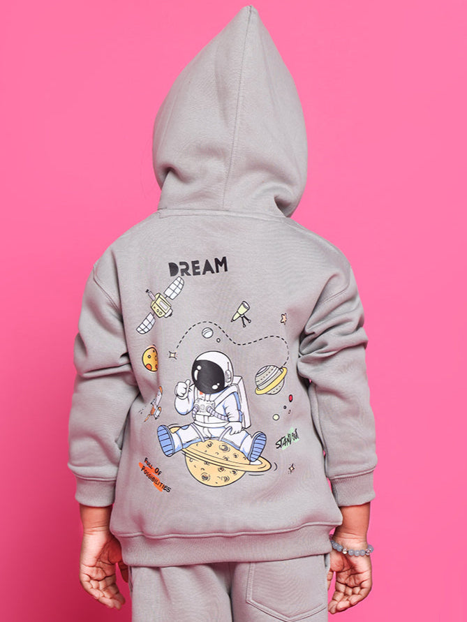 DREAM OVERSIZED HOODIE FOR BOYS & GIRLS (GREY)