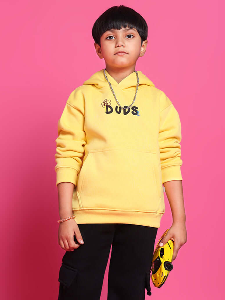 COOL DUDE OVERSIZED HOODIE BOYS & GIRLS (YELLOW)