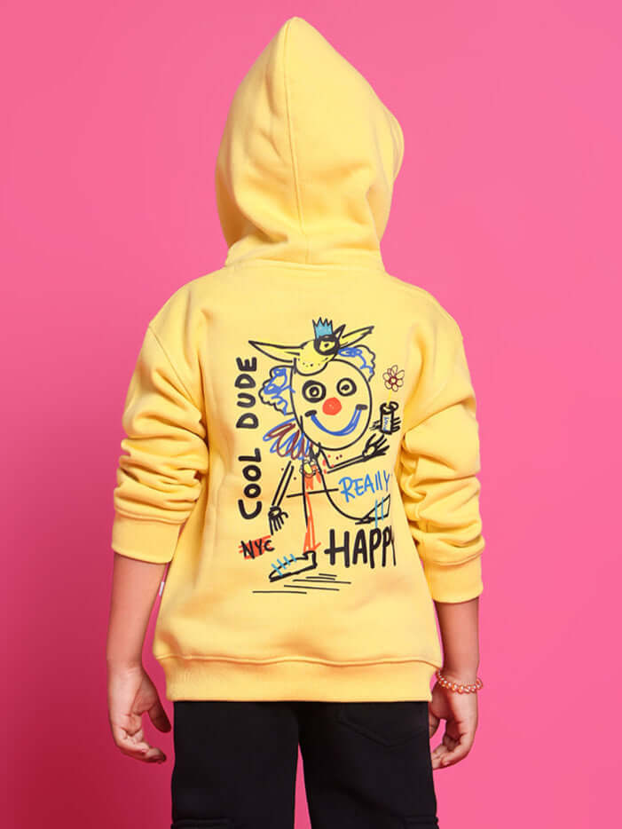 COOL DUDE OVERSIZED HOODIE BOYS & GIRLS (YELLOW)