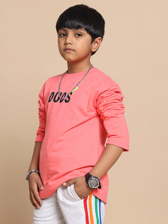 LITTLE THINGS OVERSIZED SWEATSHIRT FOR BOYS & GIRLS (PEACH)