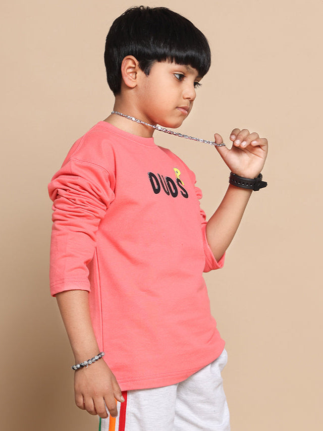 LITTLE THINGS OVERSIZED SWEATSHIRT FOR BOYS & GIRLS (PEACH)