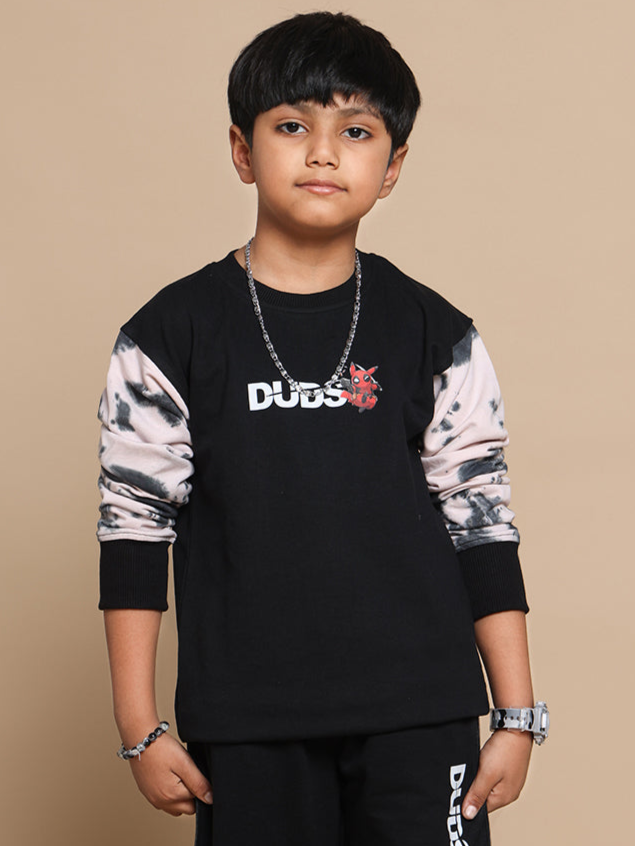 DEADPOOL OVERSIZED SWEATSHIRT FOR BOYS & GIRLS (BLACK)