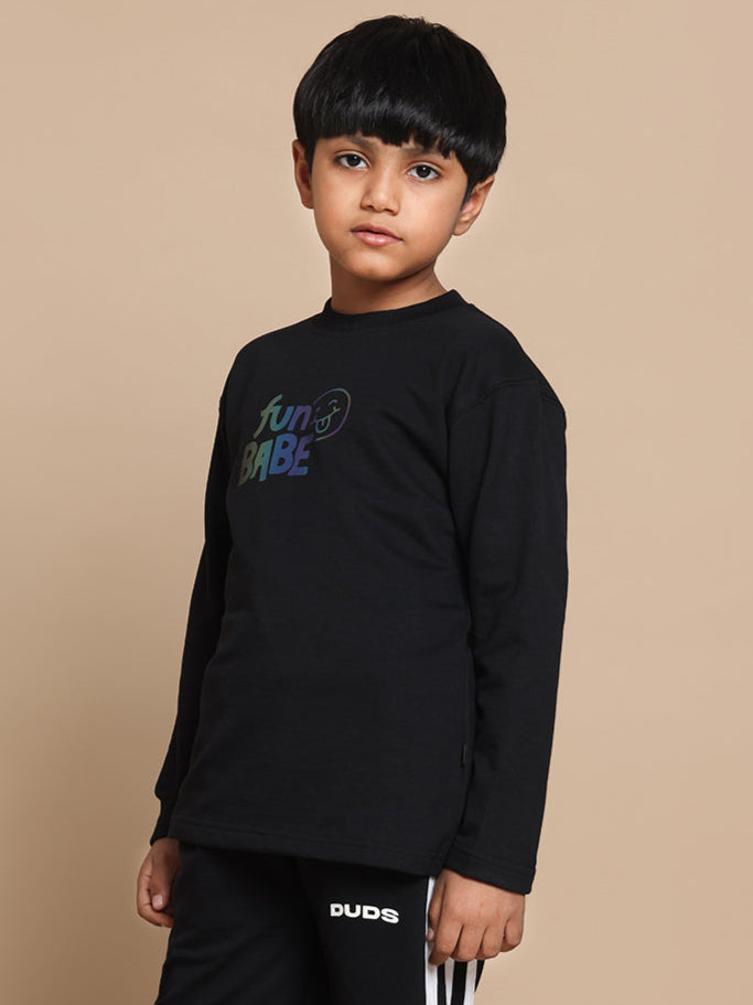 FUN BABE CO-ORD FOR BOYS & GIRLS (BLACK)
