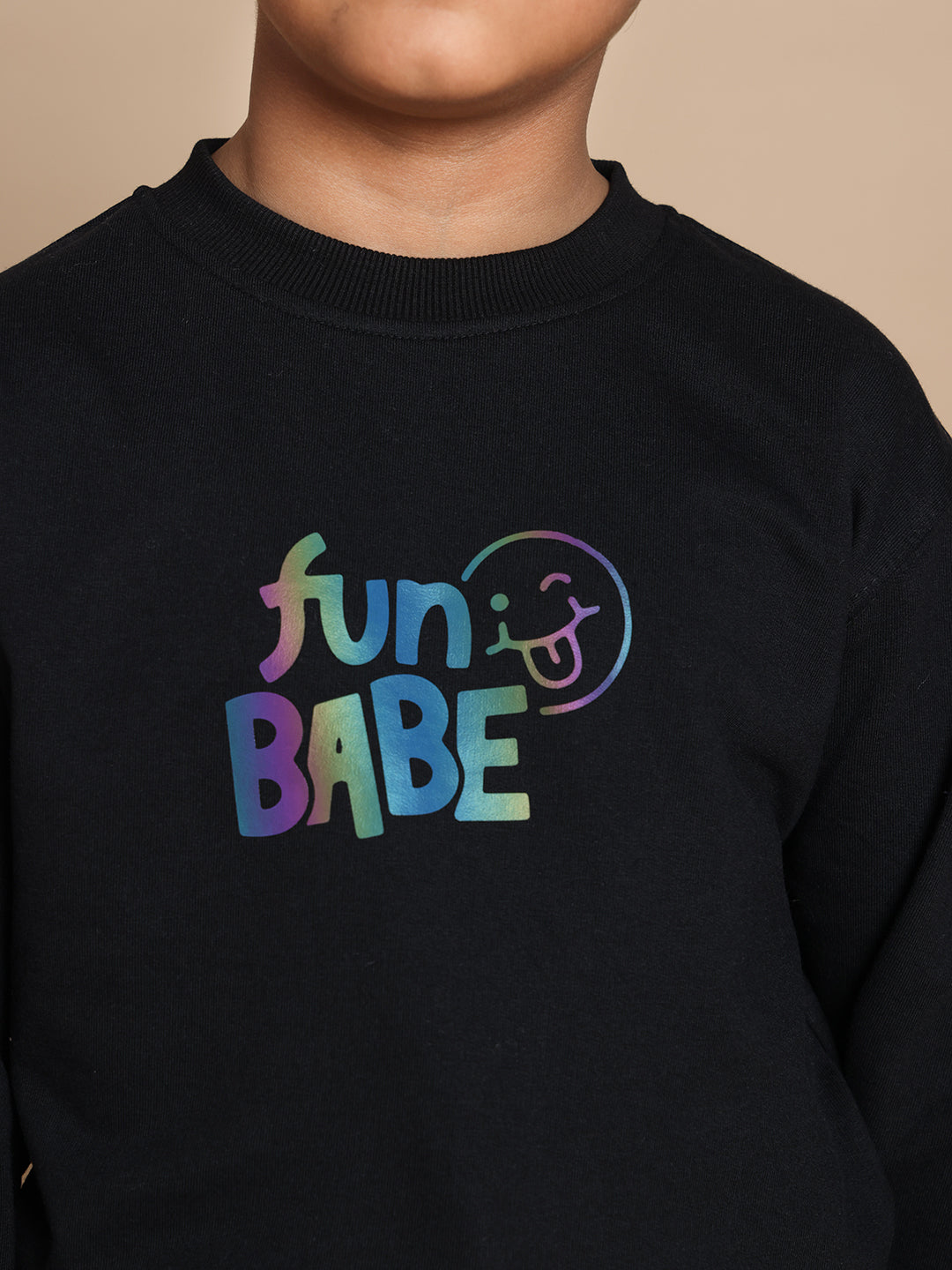FUN BABE CO-ORD FOR BOYS & GIRLS (BLACK)