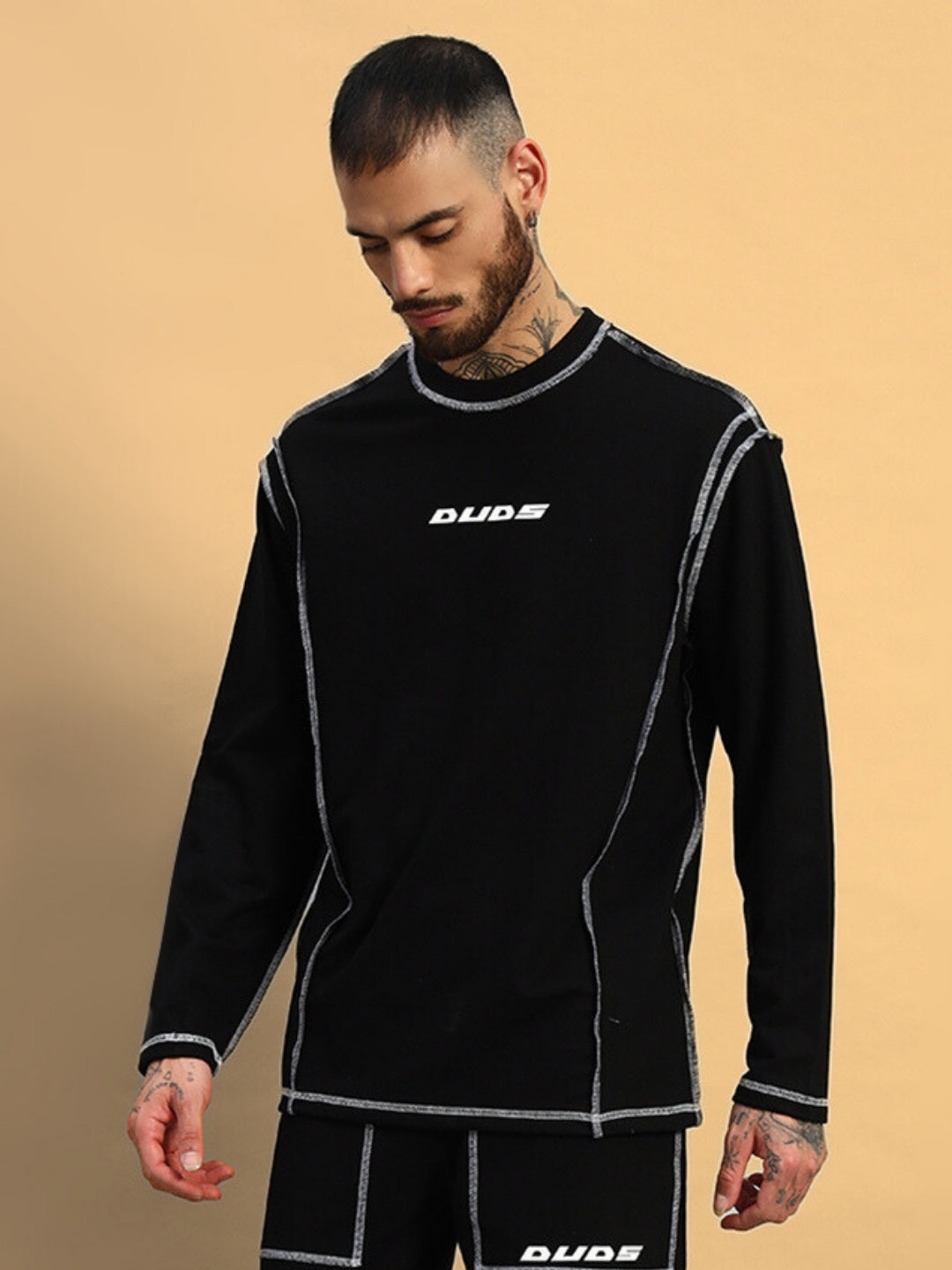 DYNAMIC OVERSIZED SWEATSHIRT (BLACK)