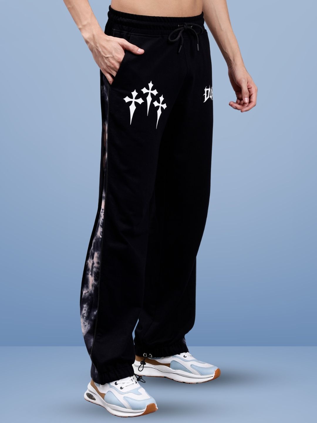 Zipper Panel Joggers (Beige) - Wearduds