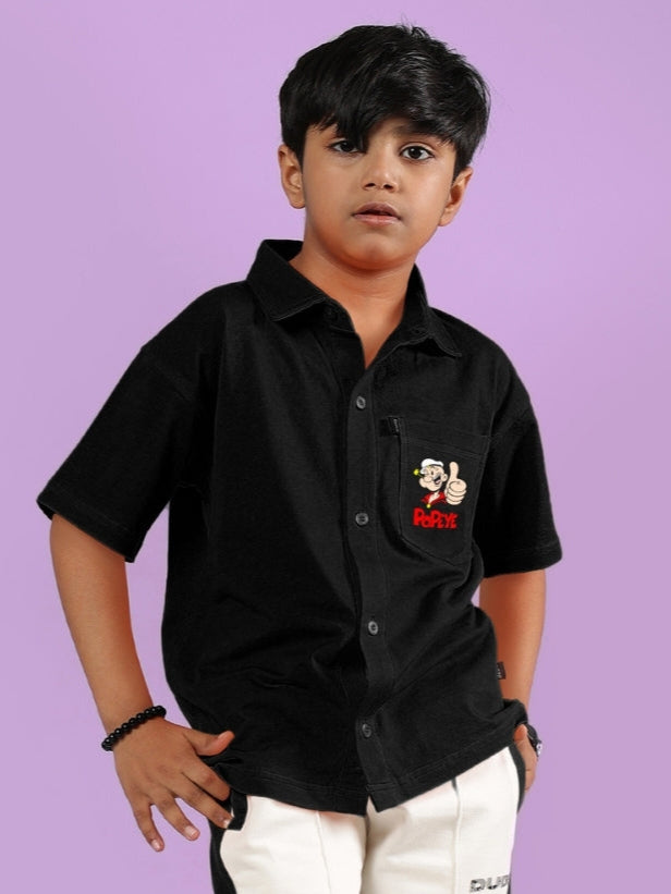 POWER KIDS SHIRT FOR BOYS & GIRLS (BLACK)