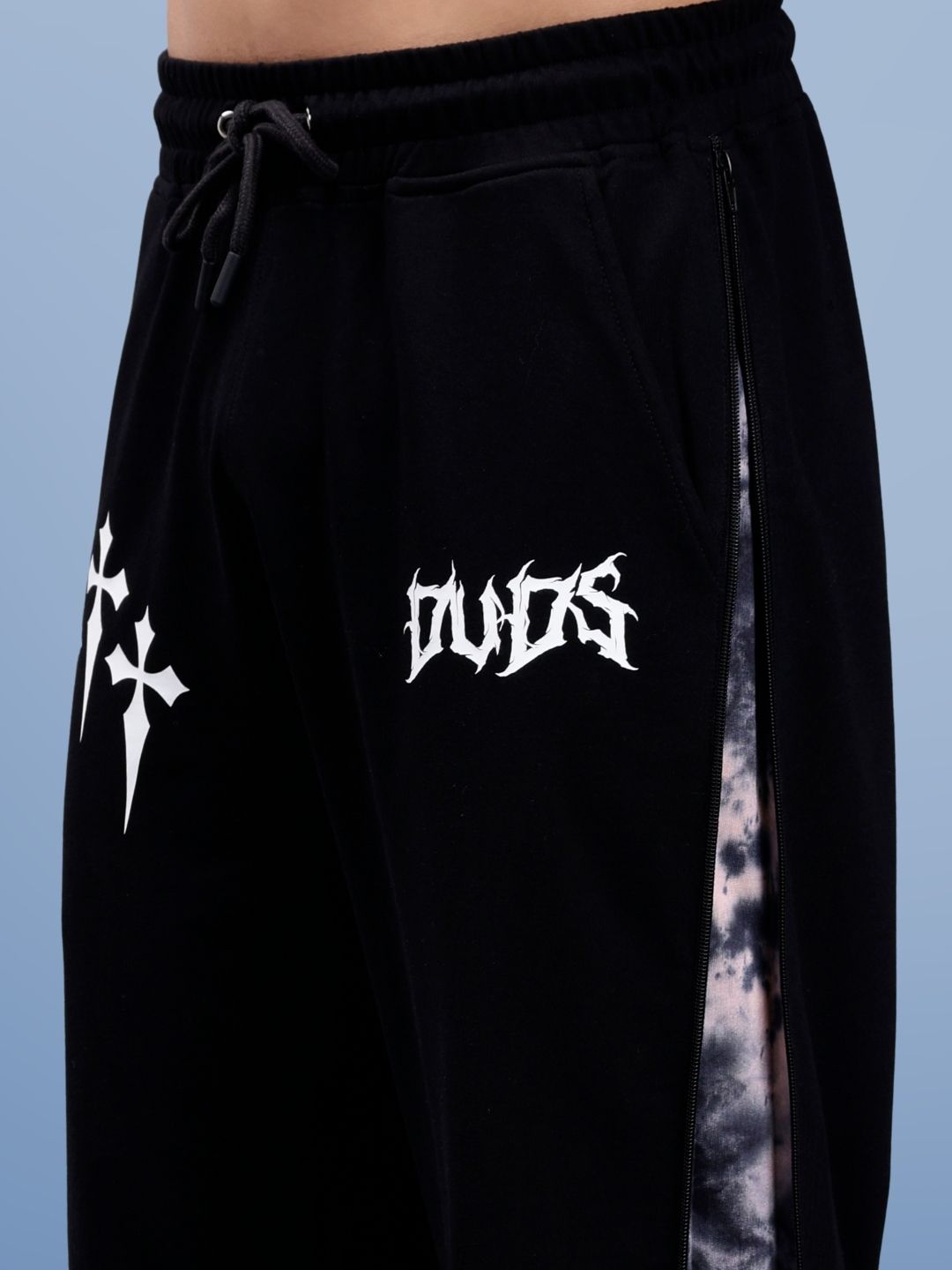 Zipper Panel Joggers (Beige) - Wearduds
