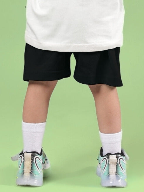 STYLISH ROBOT SHORTS FOR BOYS & GIRLS (BLACK)